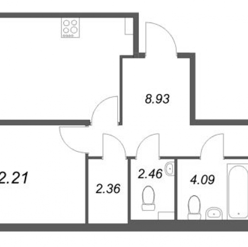 2-комн квартира Стрельна п., Будённого пр-кт,  к. 5.5
