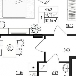 Продажа 1-комн квартиры на вторичном рынке Малое Верево, ул Сиреневая,  д. 20