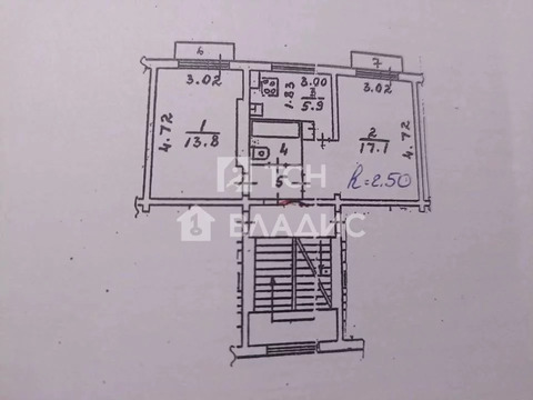 Продажа 2-комн квартиры на вторичном рынке Королев, ул. Коммунальная,  д. 42