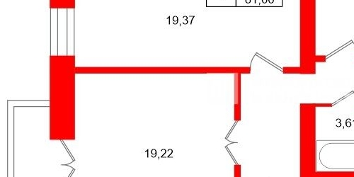 3-комн квартира улица Харченко, 17