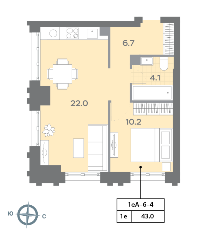 Продажа 1-комн квартиры в новостройке Москва г., Ильменский проезд,  к. 1