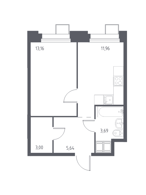 Продажа 1-комн квартиры в новостройке Дудкино д., Цветочная ул.,  к. 2.3