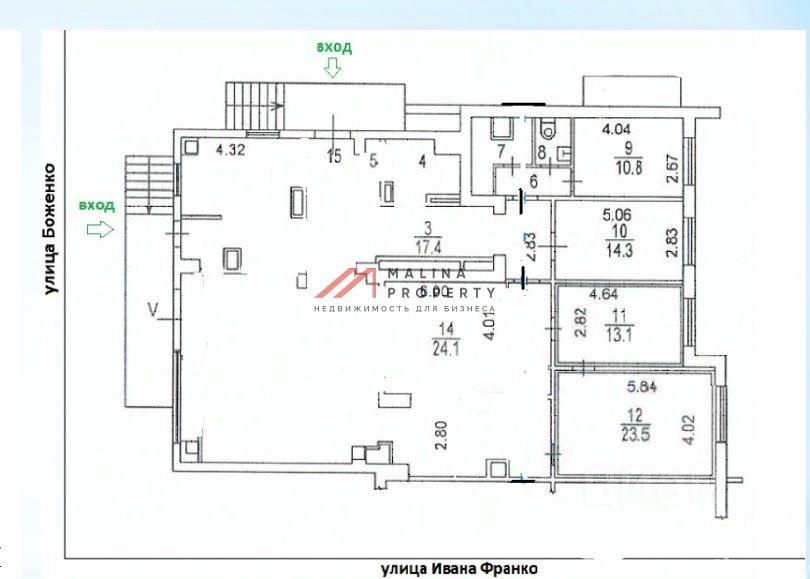 Продажа торгового помещения улица Ивана Франко,  д. 42/2