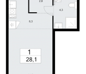 Продать Квартиры в новостройке Десна д., Центральная ул.   7.1
