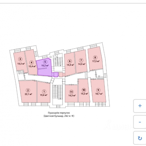 Помещение свободного назначения Пушкарёв переулок,  д. 6