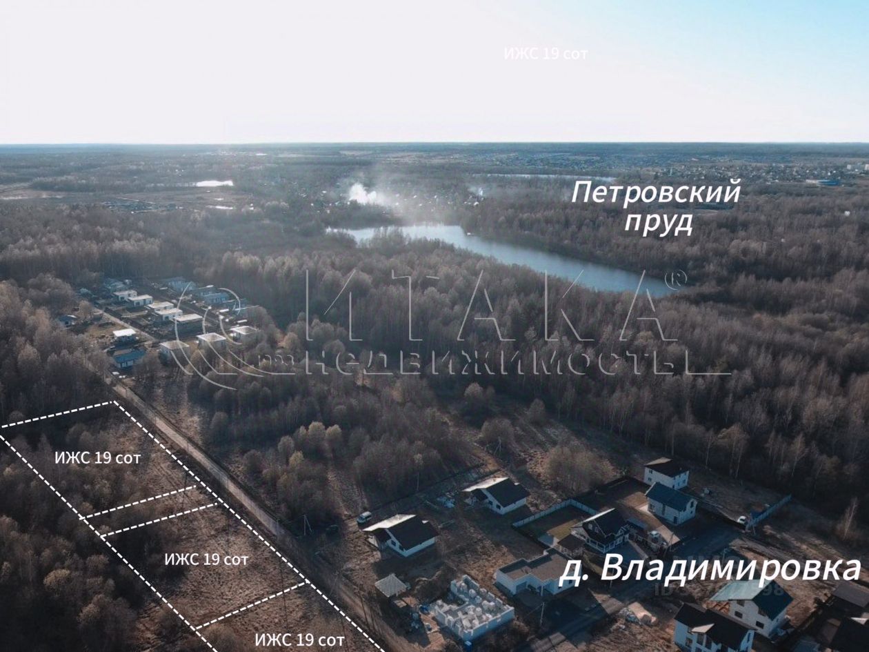 Продажа земли д. Владимировка, улица Западная