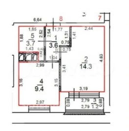 Продажа 1-комн квартиры на вторичном рынке Сабурово, Луговая, д. 13,  д. 13