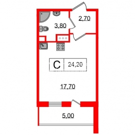 Продажа студии Светлановский пр-кт, д 8 к 1