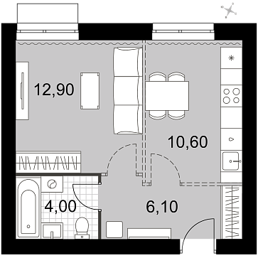 Продажа 1-комн квартиры в новостройке Апрелевка г., Киевское ш.,  к. 2