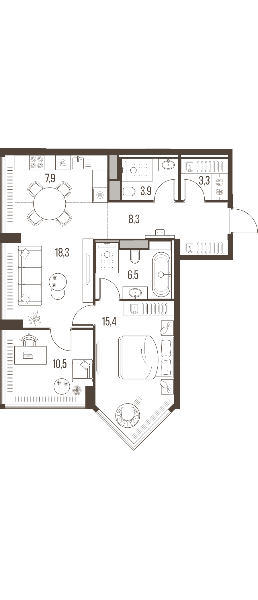 Продажа 2-комн квартиры в новостройке Москва г., Летниковская ул.,  к. 6
