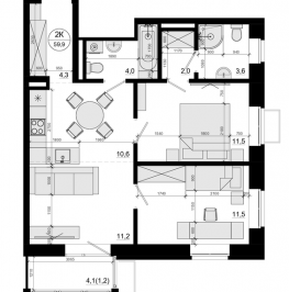 Продажа 2-комн квартиры в новостройке Одинцово г., Маковского ул., к. 4 Продажа 2-комн квартиры в новостройке Одинцово г., Маковского ул., к. 4