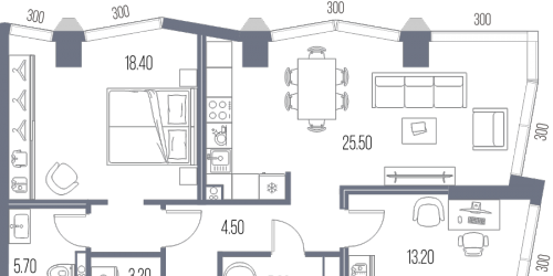 2-комн квартира Москва г., Ленинградское ш.,  к. 7.3