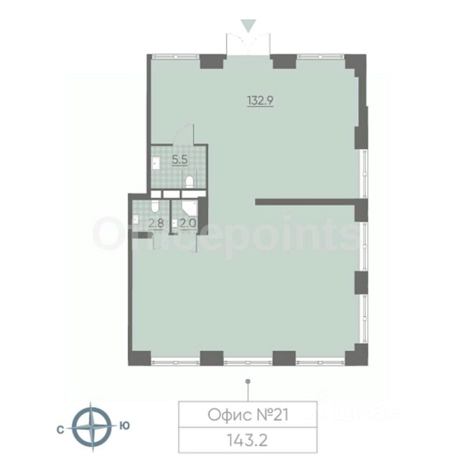 Продажа офиса улица Борисовские Пруды,  д. 1Б