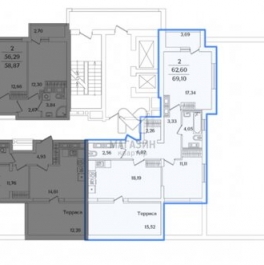 Продажа 2-комн квартиры на вторичном рынке Октябрьская наб