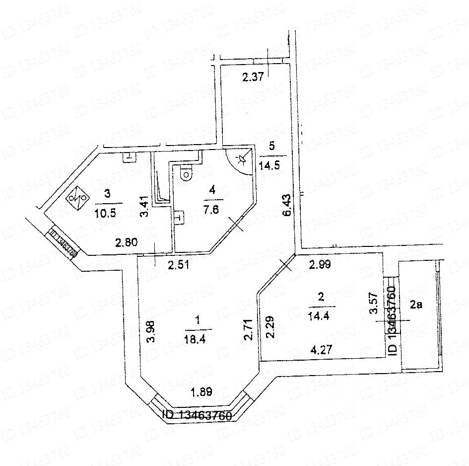 Аренда 2-комн квартиры на вторичном рынке Отрадная улица, 20