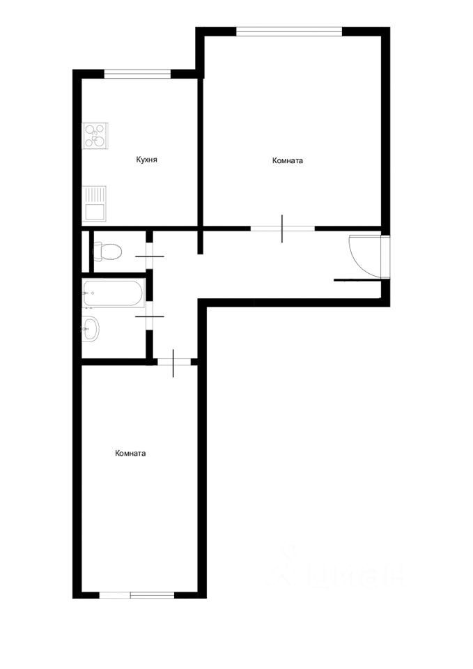Продажа 2-комн квартиры на вторичном рынке улица Кошкина, 12к2