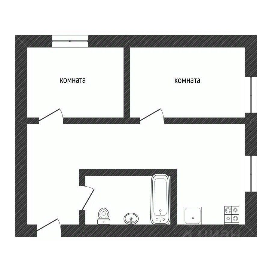 Продажа 2-комн квартиры на вторичном рынке Будогощь пгт, улица Советская, 83