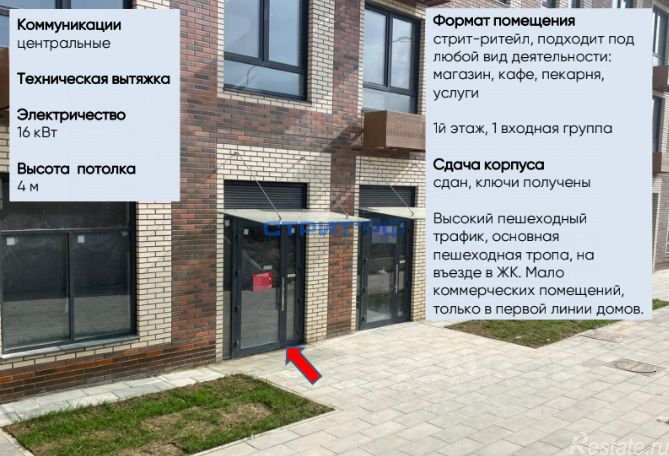 Продажа торгового помещения Аэростатная улица,  д. 15 к9