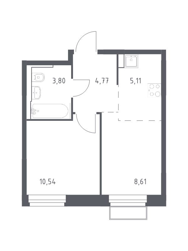 Продажа 1-комн квартиры в новостройке Мякинино д., 4-я Мякининская ул.,  к. 2