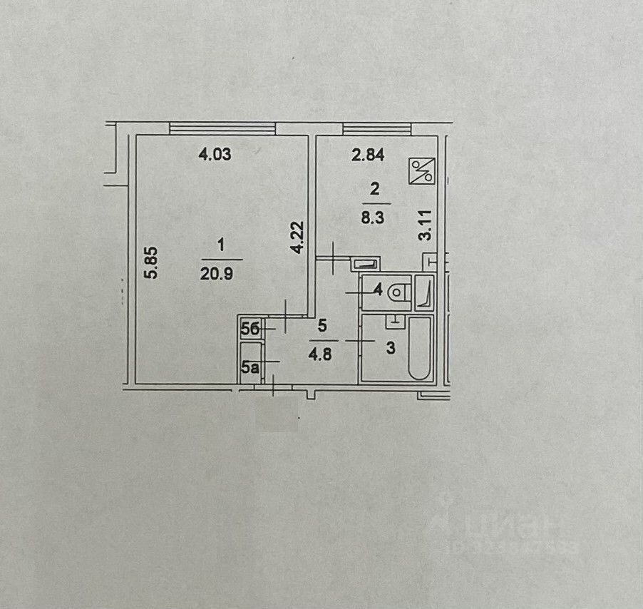 Аренда 1-комн квартиры на вторичном рынке улица Декабристов, 10К2