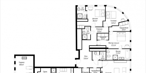 5-комн квартира Ефремова улица,  д. 10,  к. 1