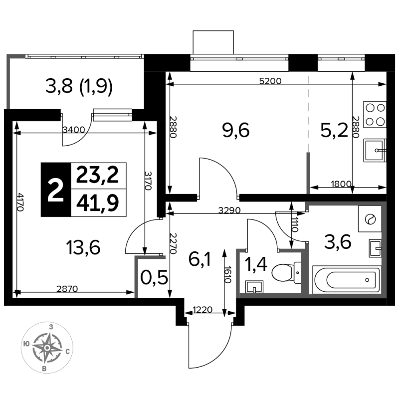 Продажа 1-комн квартиры в новостройке Люберцы г., Проектируемый проезд № 4037,  к. 5.1