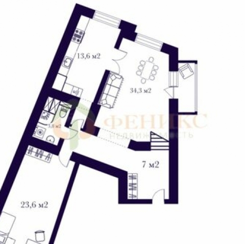 6-комн квартира Комендантский пр-кт,  д. 11