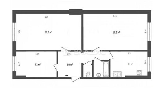 Продажа 3-комн квартиры на вторичном рынке Самаркандский б-р,  д. 22,  к. 1