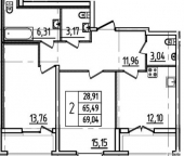 Продать Квартиры вторичка Юрия Гагарина пр-кт  32 5