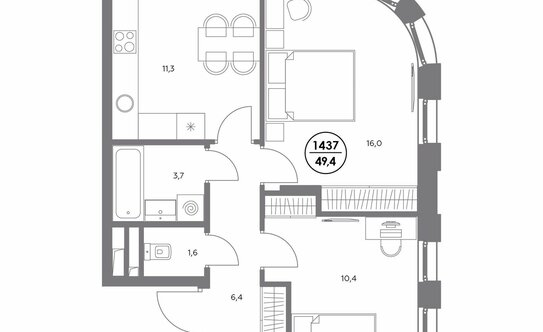 Продажа 2-комн квартиры в новостройке Шоссейная улица,  д. 4Д