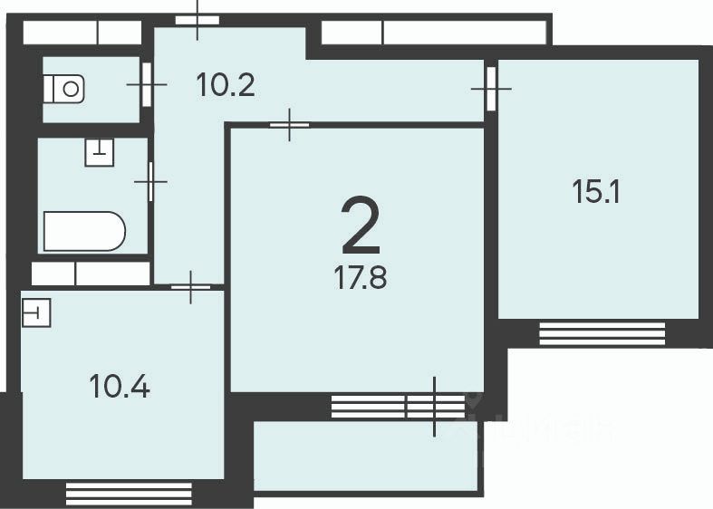 Продажа 2-комн квартиры на вторичном рынке Балаклавский проспект, 17