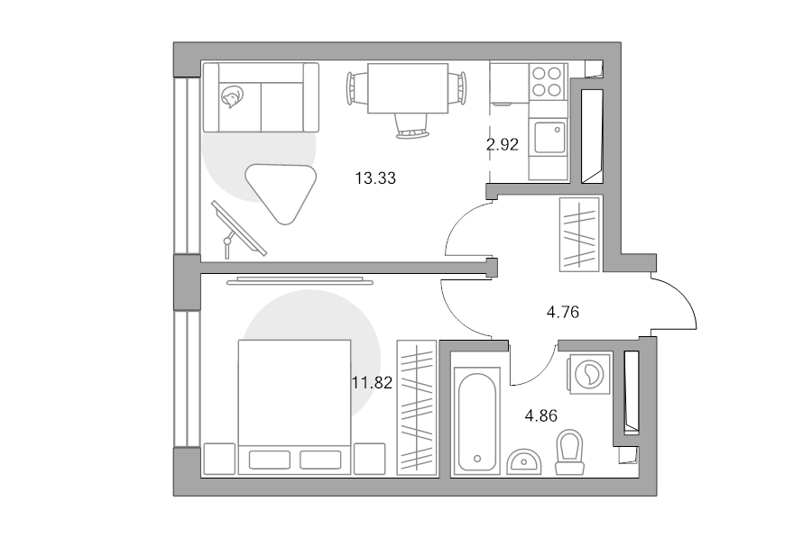 Продажа 1-комн квартиры в новостройке Москва г., Верхнелихоборская ул.,  к. 1