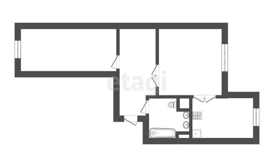 Продажа 2-комн квартиры на вторичном рынке Валдайская улица