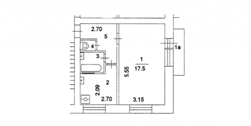1-комн квартира ул Константина Симонова,  д. 8,  к. 1