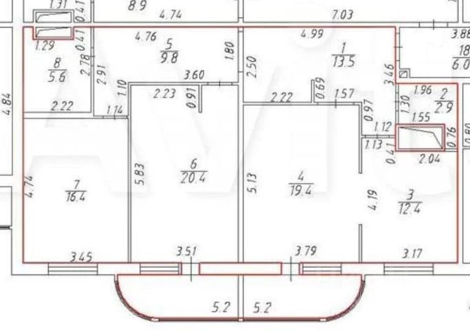 Продажа 3-комн квартиры на вторичном рынке шоссе Суздальское, 12к2