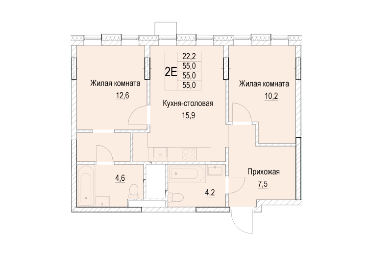 Продажа 2-комн квартиры в новостройке Мытищи г., Академика Каргина ул.,  к. 2