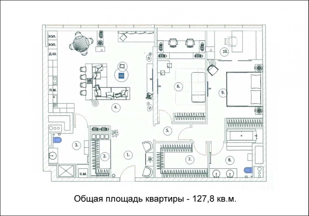 Продажа 3-комн квартиры на вторичном рынке 1-й Нагатинский проезд, 11к1