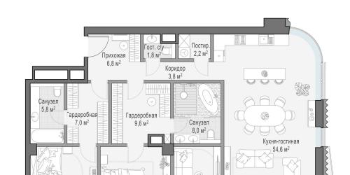 3-комн квартира Москва г, Толмачевский Б. пер.