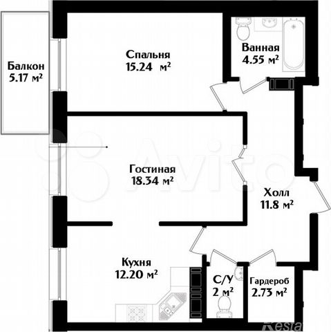 Продажа 2-комн квартиры в новостройке Малодетскосельский пр-кт,  д. 42