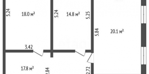 3-комн квартира Будапештская ул,  д. 17,  к. 3