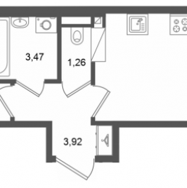 Продажа 1-комн квартиры в новостройке Санкт-Петербург г., 26-я линия В.О.,  к. 1