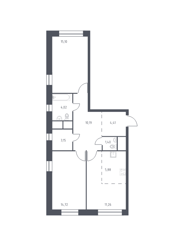 Продажа 2-комн квартиры в новостройке Балашиха г., Павлино мкр.,  к. 8