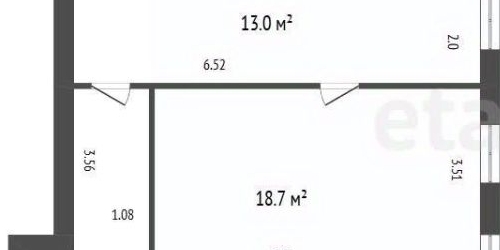 2-комн квартира улица Моисеенко, 8/1А
