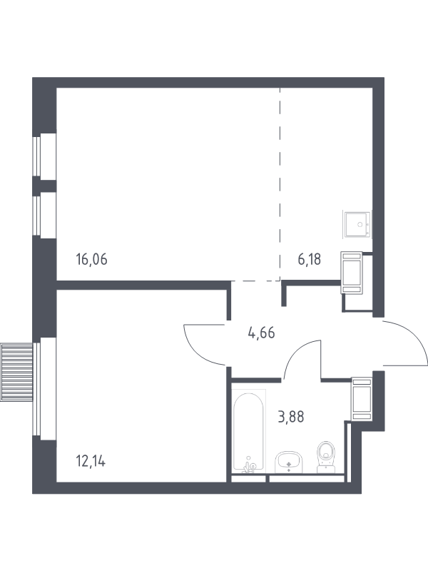 Продажа 1-комн квартиры в новостройке Путилково д., Путилковское ш.,  к. 28