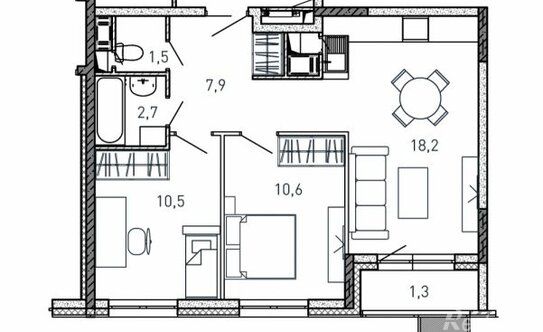 Продажа 2-комн квартиры в новостройке Южный, шоссе Энтузиастов,  д. 80