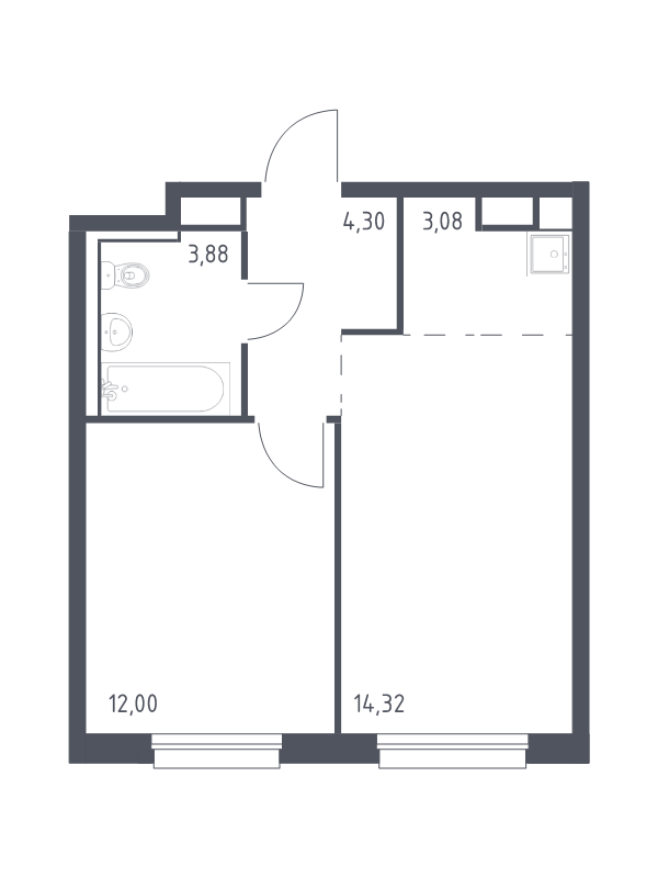 Продажа 1-комн квартиры в новостройке Мурино п., Ручьёвский пр-кт,  к. 1.3