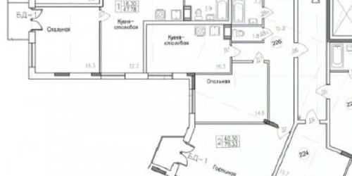 3-комн квартира Днепропетровская улица, 7