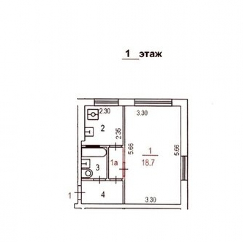 1-комн квартира Соколиной Горы 5-я ул,  д. 23 к1