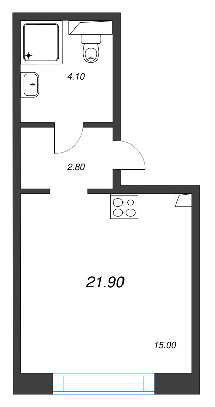 Продажа студии Санкт-Петербург г., Партизанская ул.,  к. 7