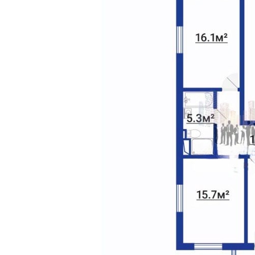 2-комн квартира пос. Парголово, улица Тихоокеанская, 1к1